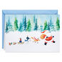 Santa Friends in Snow Boxed Christmas Cards Pack Card Front  image number 2