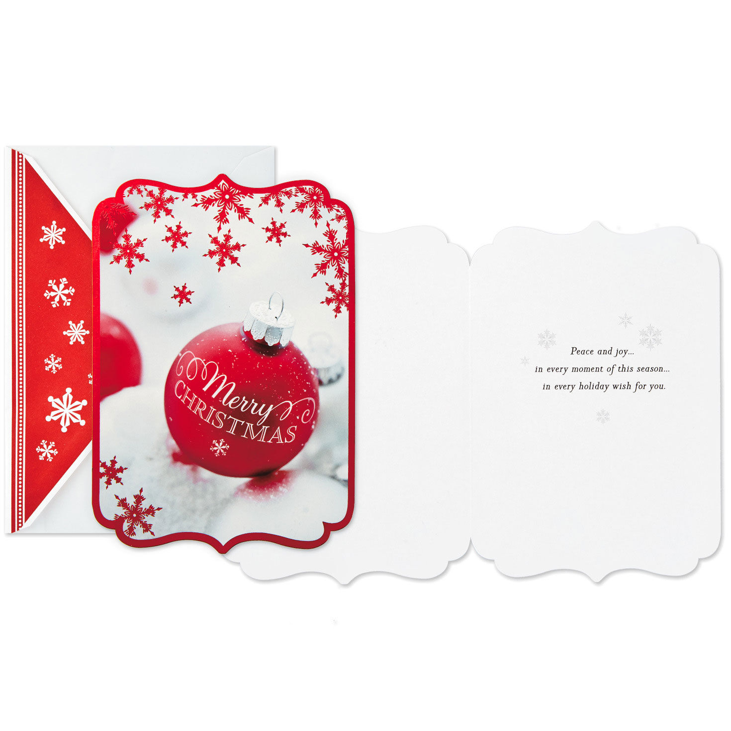 Ornaments Boxed Christmas Cards Bulk Pack Card Front with Sentiment image number 4