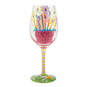 Lolita Best Teacher Ever Handpainted Wine Glass, 15 oz., , large image number 1