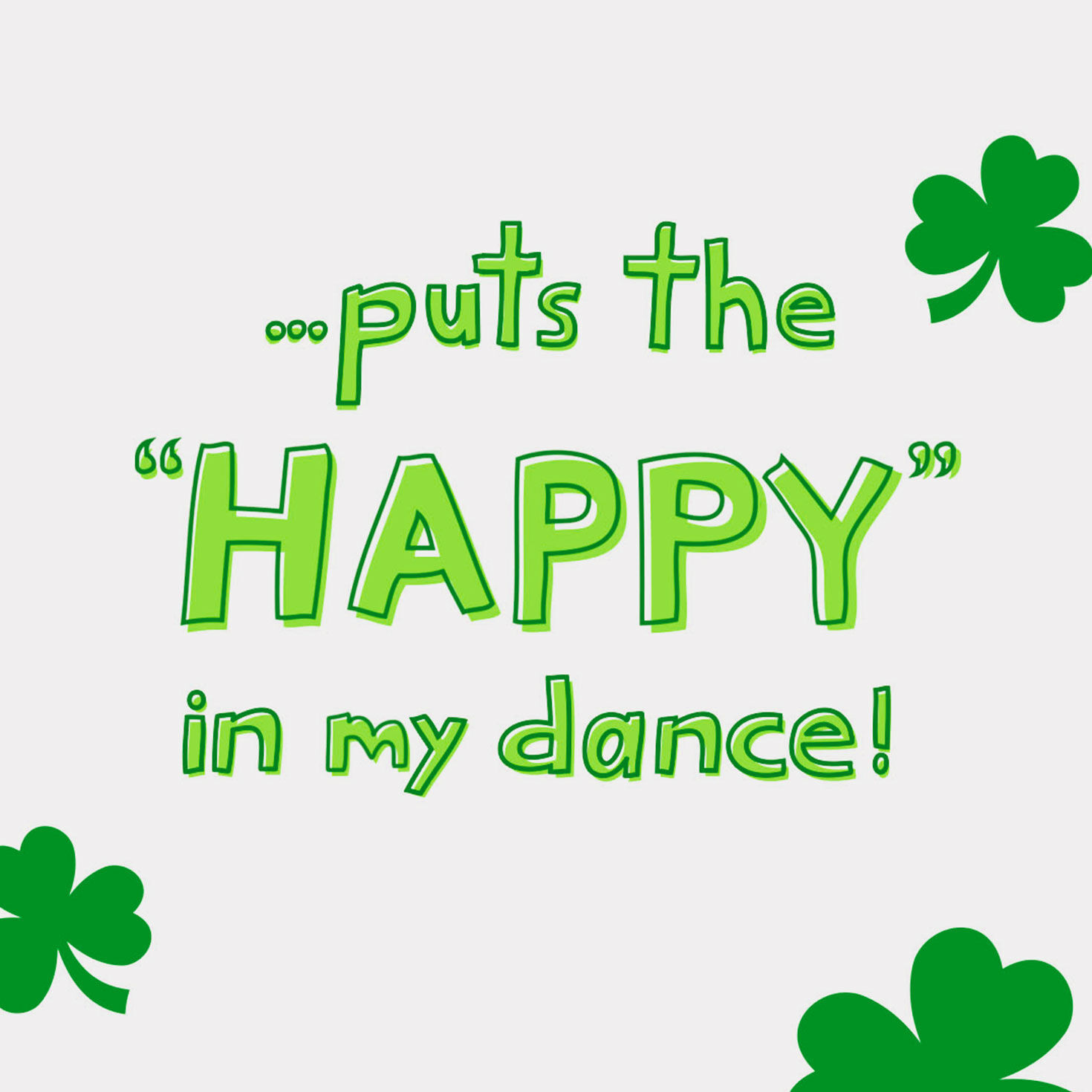 Snoopy Happy Dance Musical St. Patrick's Day Card Sentiment image number 2