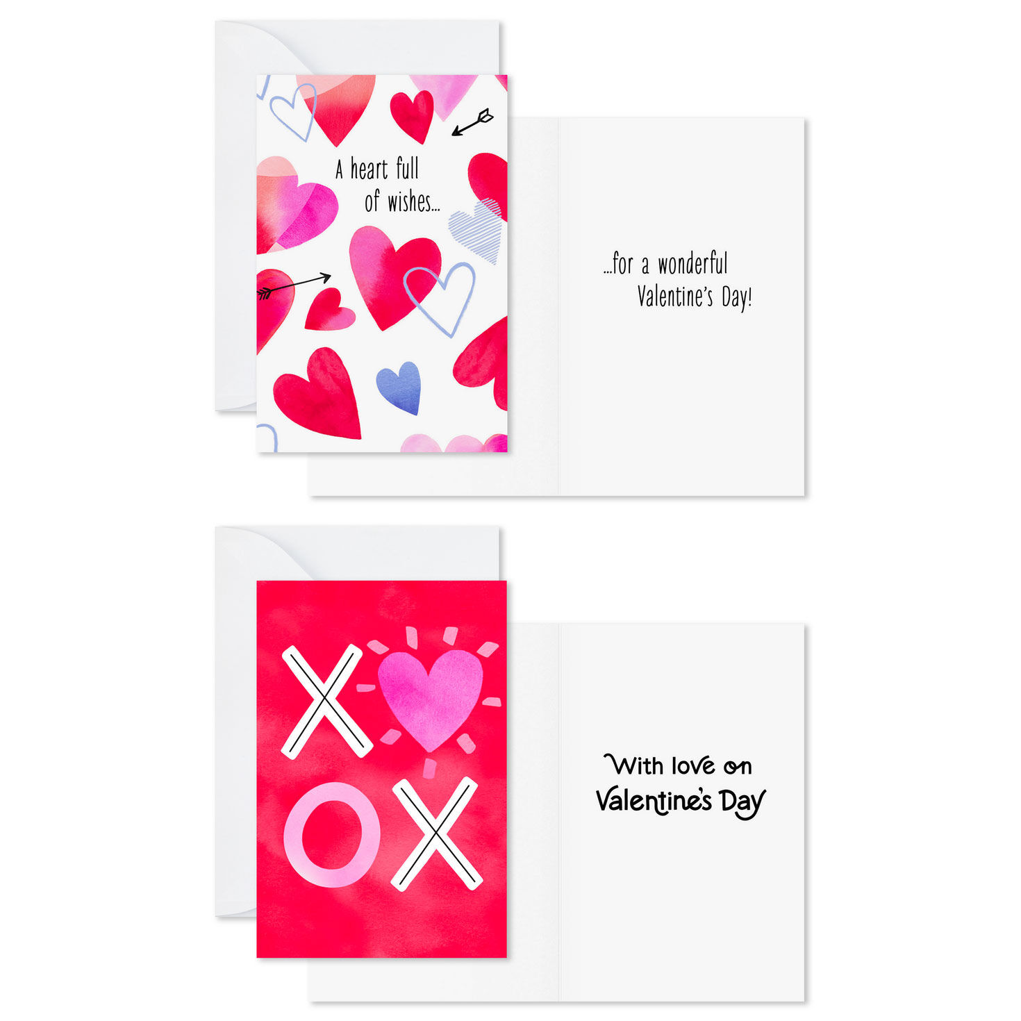 Watercolor Designs Valentine's Day Cards Pack Open Card with sentiment image number 4