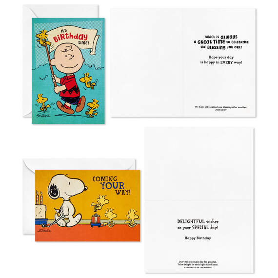 Peanuts Birthday Blessings Religious Boxed Birthday Cards Assortment, Pack of 12, , large image number 4