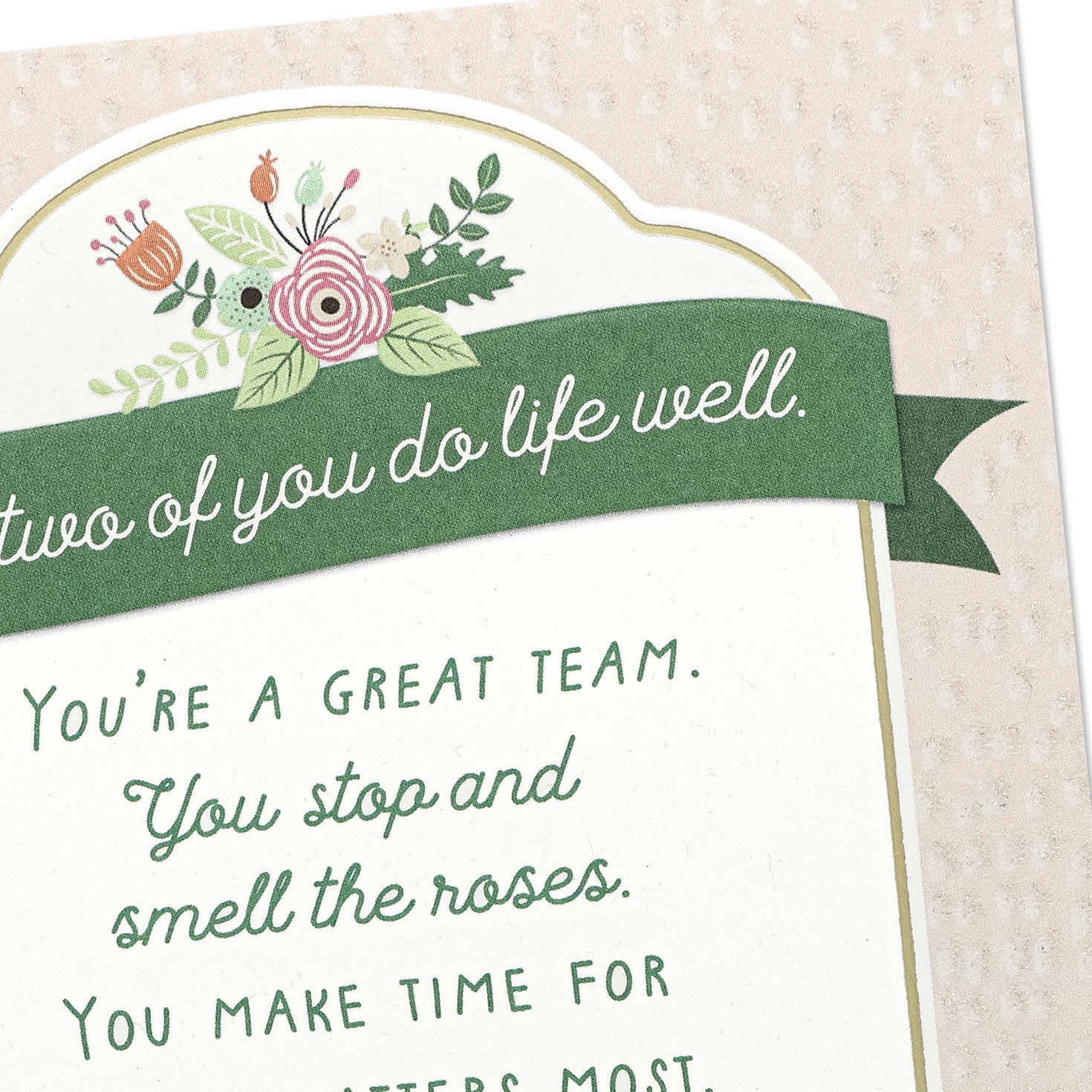 Bicycles and Flowers Christian Anniversary Card Card Front Detail image number 5