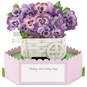 You Are Loved Purple Pansy 3D Pop-Up Love Card, , large image number 2