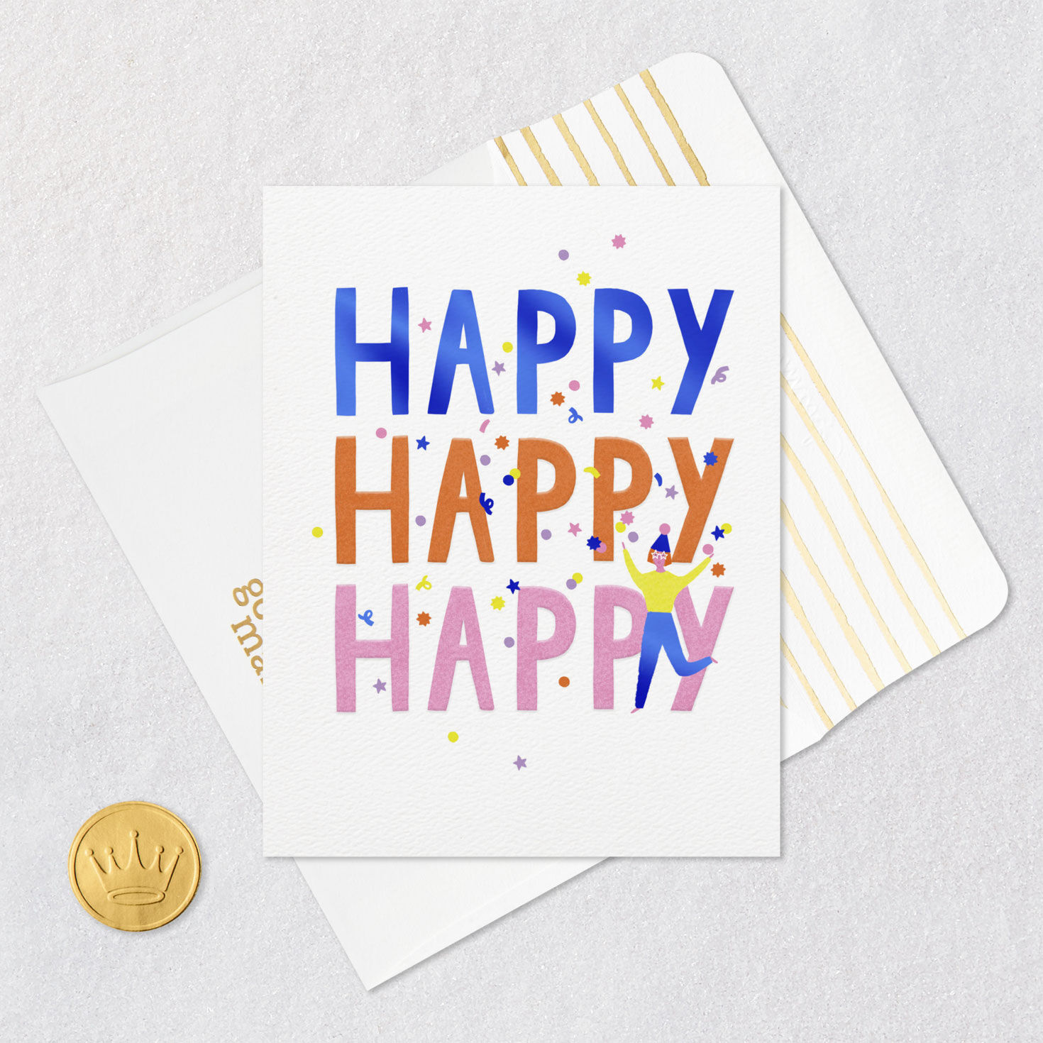 Happy Happy Happy Birthday Card for only USD 3.99 | Hallmark