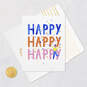 Happy Happy Happy Birthday Card, , large image number 5