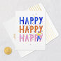 Happy Happy Happy Birthday Card, , large image number 5