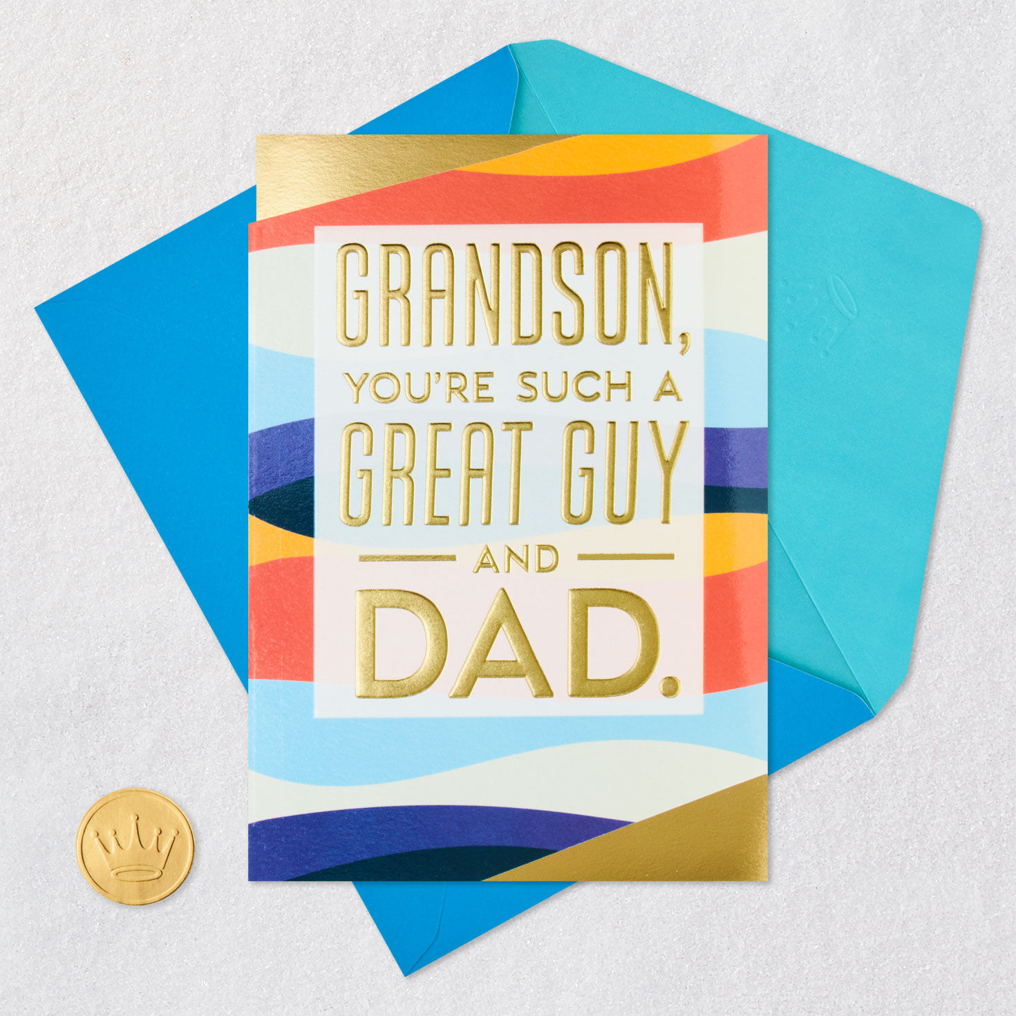 You're a Great Guy and Dad Father's Day Card for Grandson, , large image number 5