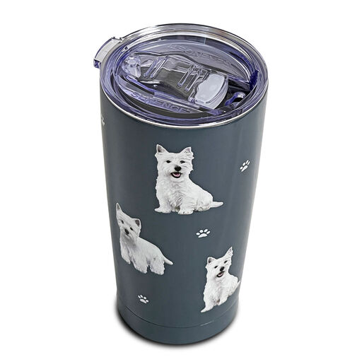 E&S Pets West Highland White Terrier Stainless Steel Tumbler, 20 oz., 