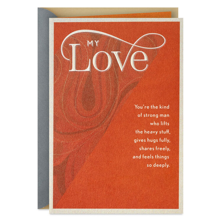 Lucky to Love You Birthday Card for Husband