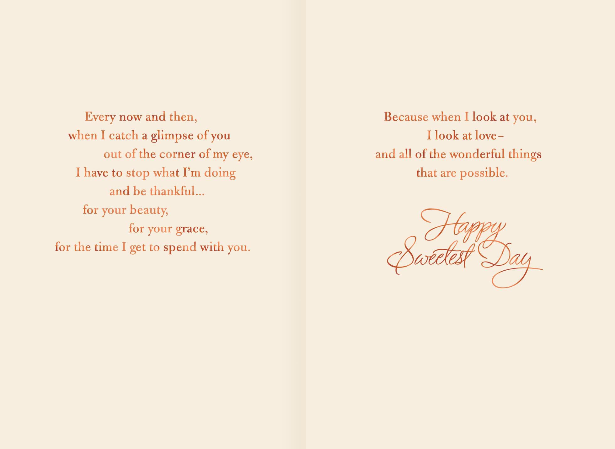 Heart Bouquet Sweetest Day Card for Wife