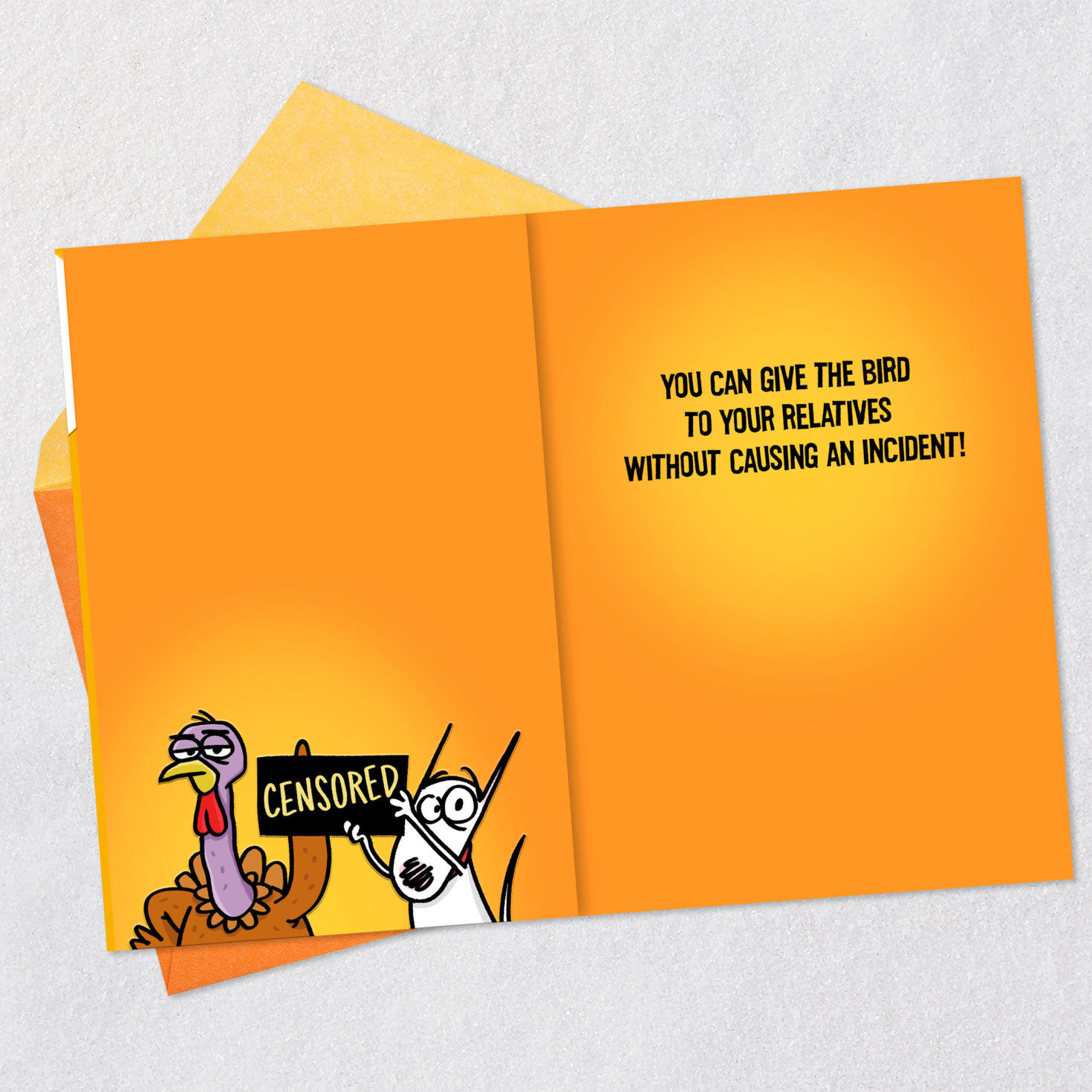 Maxine&trade; Give the Bird to Your Relatives Funny Thanksgiving Card, , large image number 4