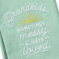 Grandkids Quote Kitchen Towel for Grandma closeup view image number 3