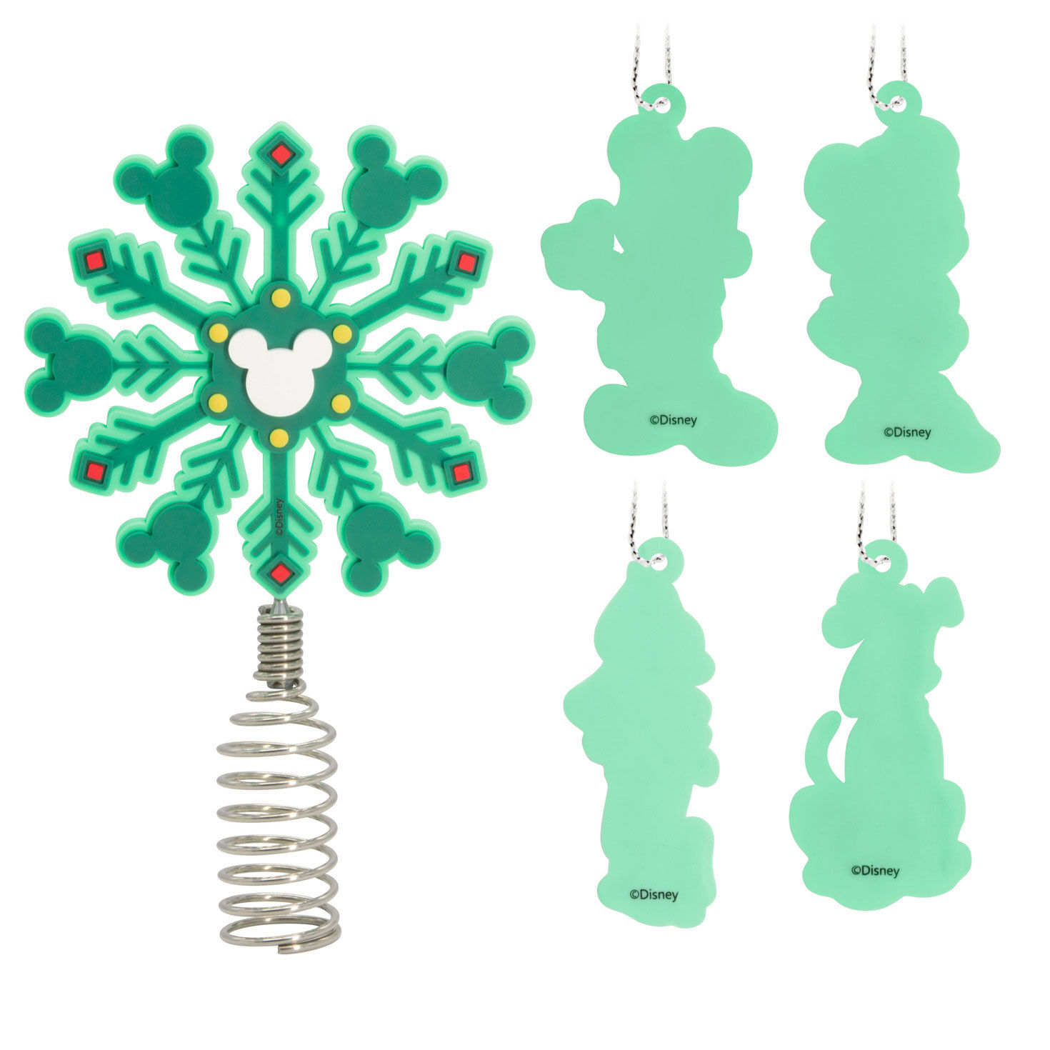 Mini Disney Mickey Mouse and Friends Hallmark Tree Topper and Ornaments, Set of 5 for only USD 16.49 | Hallmark