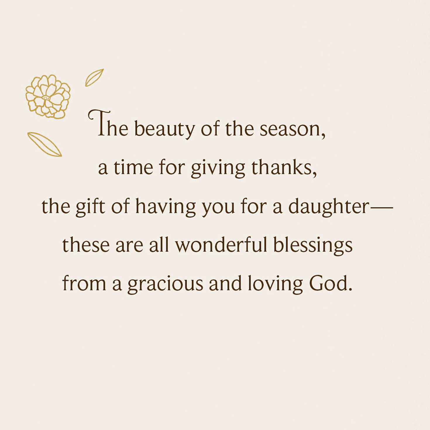 Floral Vases Religious Thanksgiving Card for Daughter Sentiment image number 2