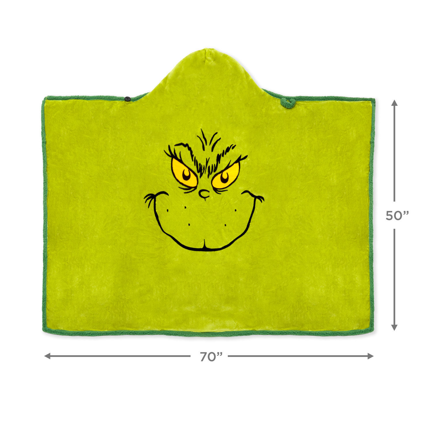 Dr. Seuss's How the Grinch Stole Christmas!™ Grinch Hooded Blanket, 70x50 for only USD 49.99 | Hallmark