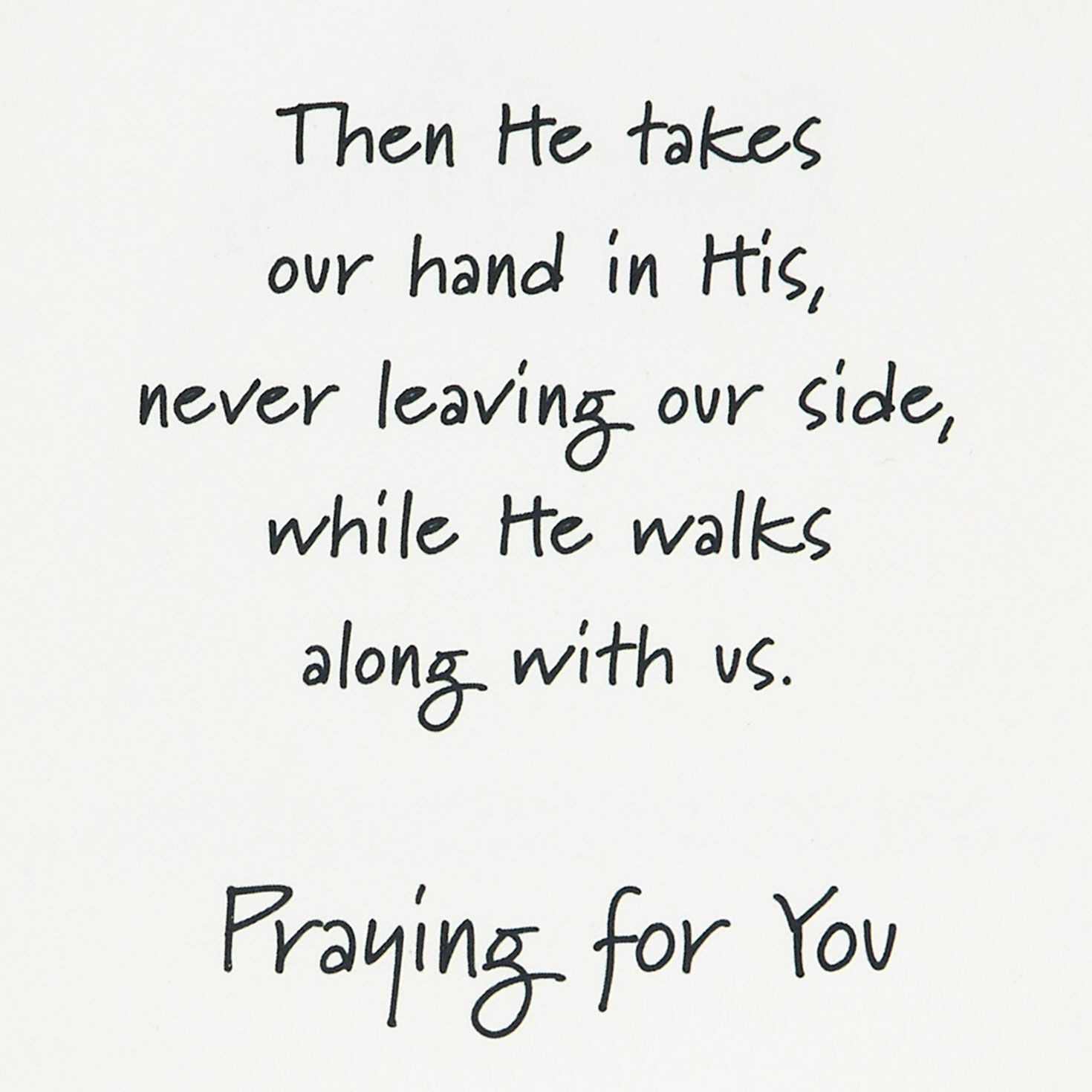 Landscape and Leaves Religious Encouragement Card Sentiment image number 2