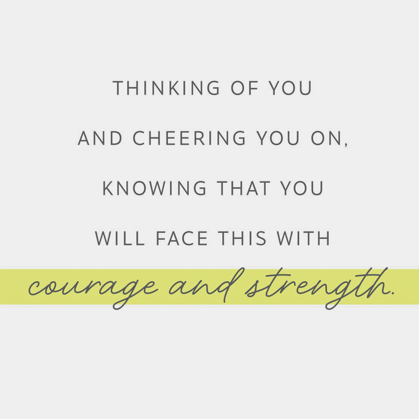 Dogwood Flowers Cancer Support Encouragement Card Sentiment image number 2