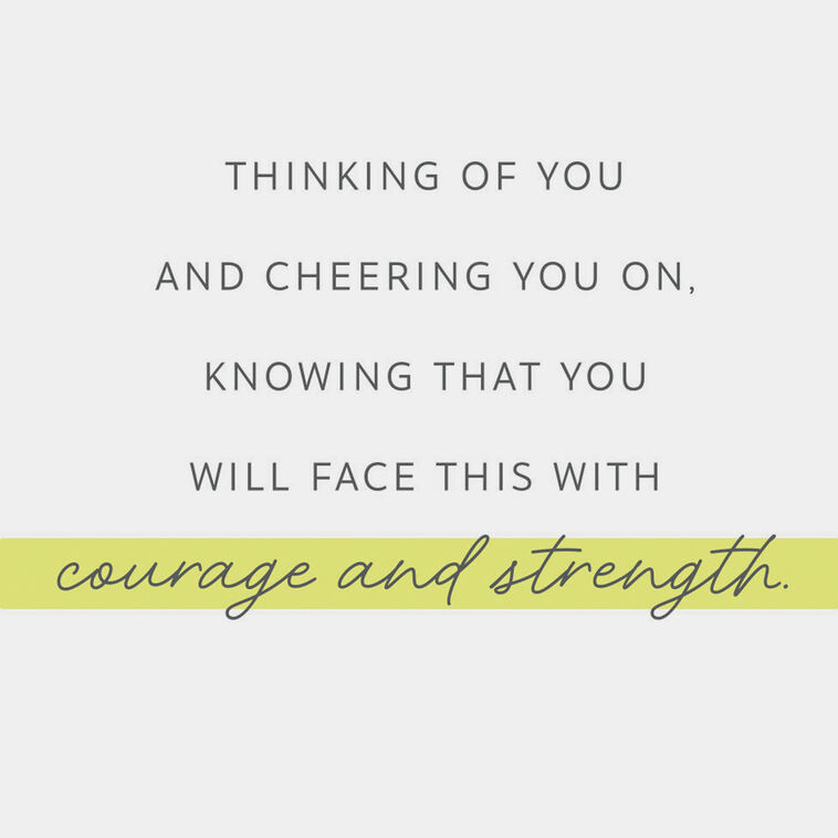 Dogwood Flowers Cancer Support Encouragement Card Sentiment image number 2