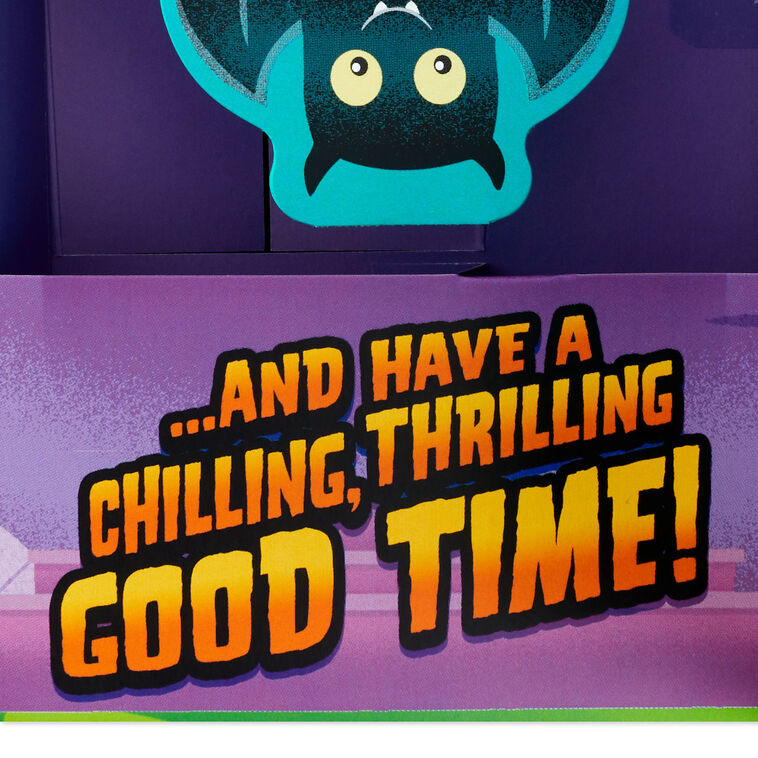 Haunted House Funny Halloween Pop-Up Card With Music  image number 4