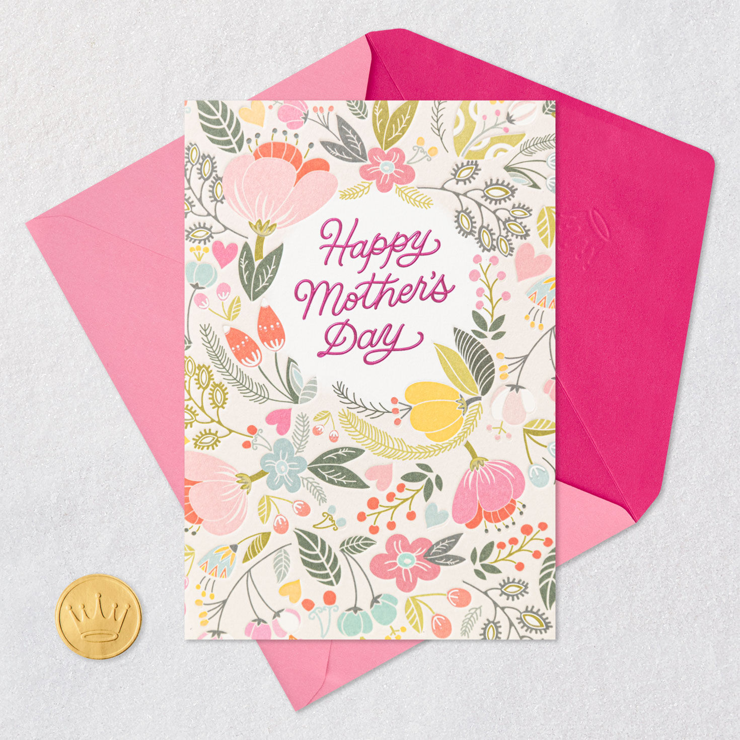 Happy Mother's Day Blank Floral Mother's Day Card, , large image number 4