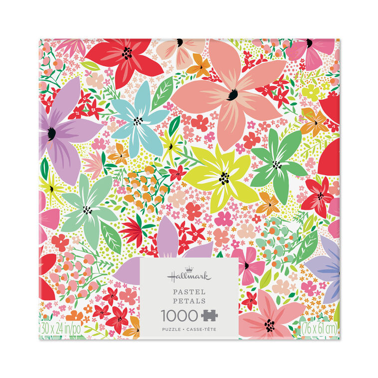 Pastel Petals 1000-Piece Jigsaw Puzzle