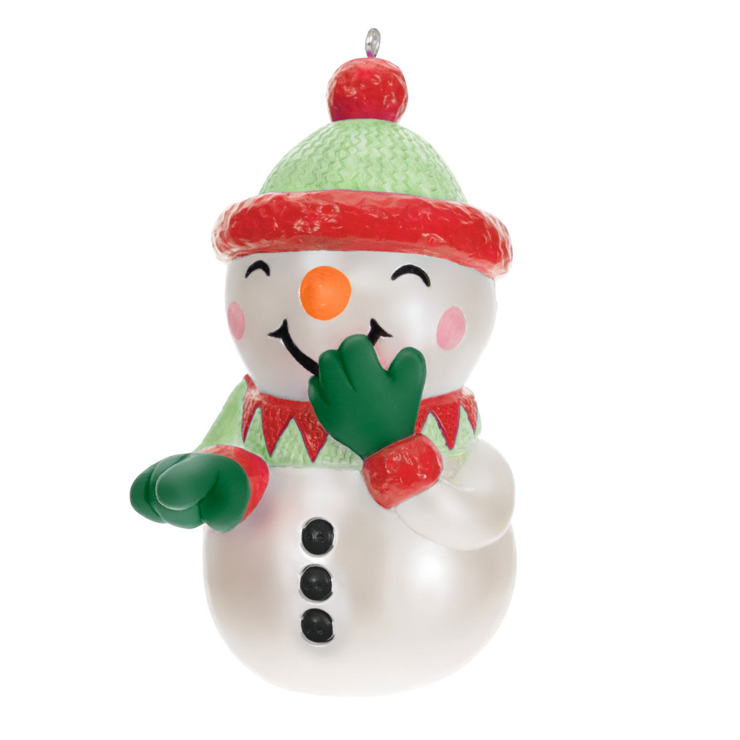 Laughing Snowman Keepsake Ornament Front image number 1