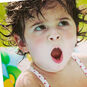 Toddler in Kiddie Pool Funny Birthday Card Card Front Detail image number 4