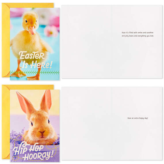 Cute Animals Boxed Easter Cards Assortment, Pack of 16, , large image number 3
