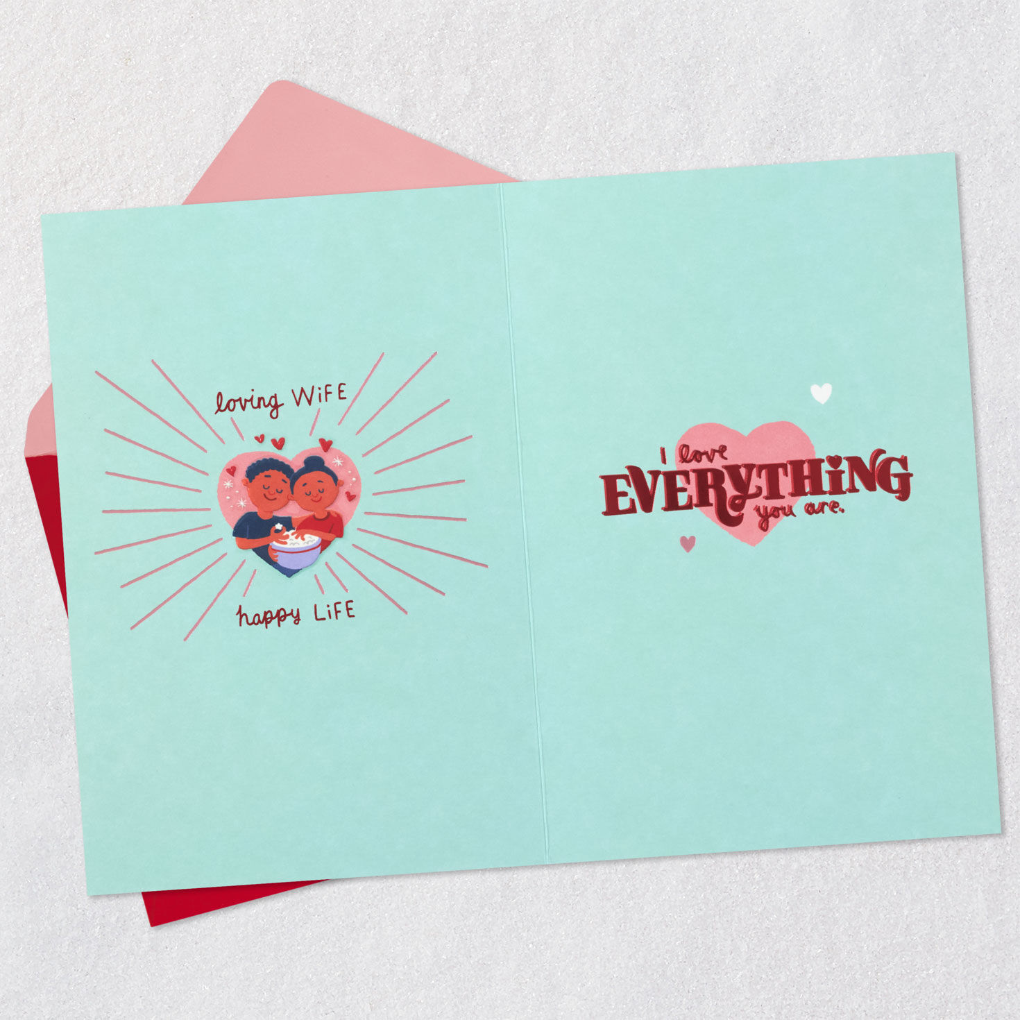 Love Everything You Are Valentine's Day Card for Wife, , large image number 4