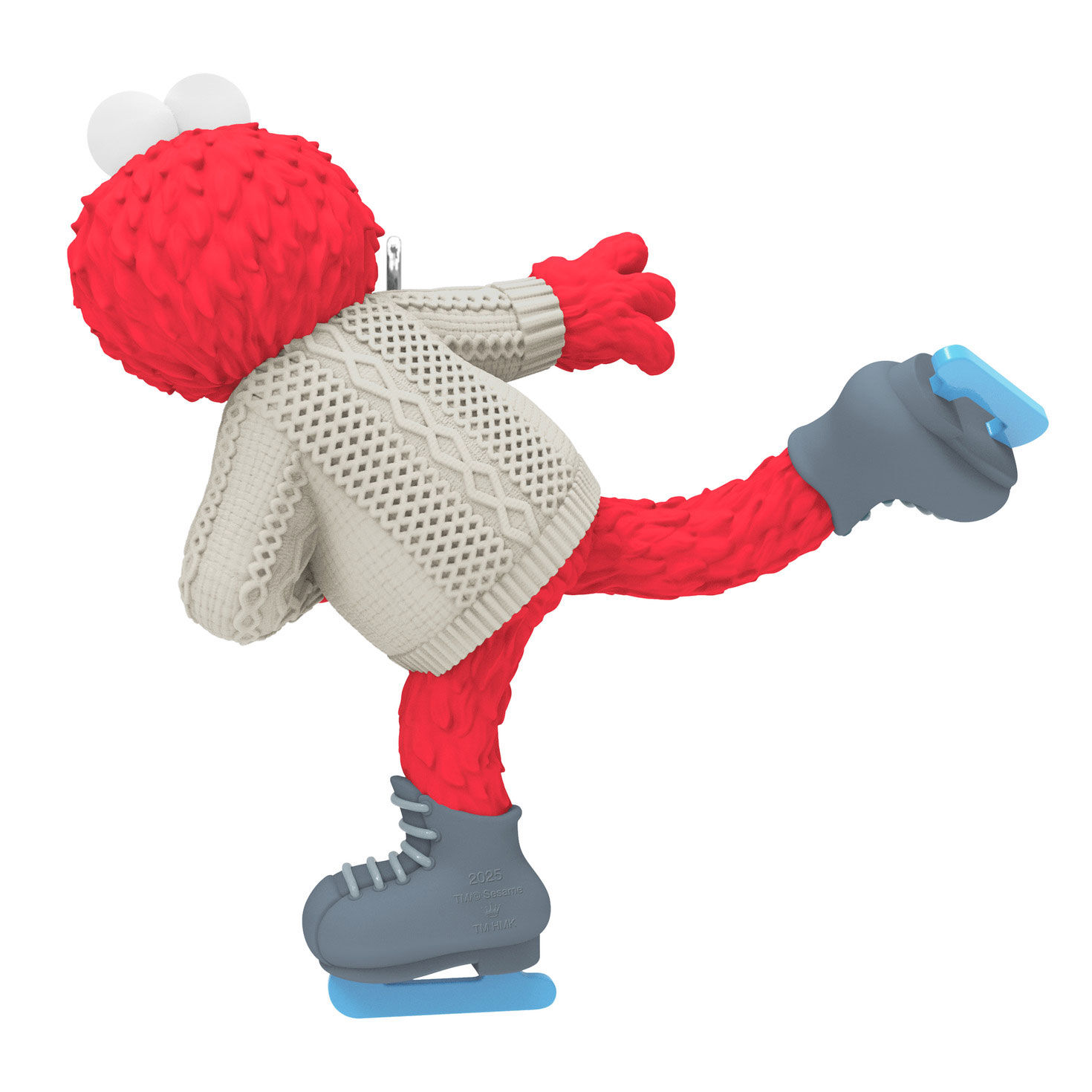 Sesame Street Skating With Elmo Keepsake Ornament Back image number 6