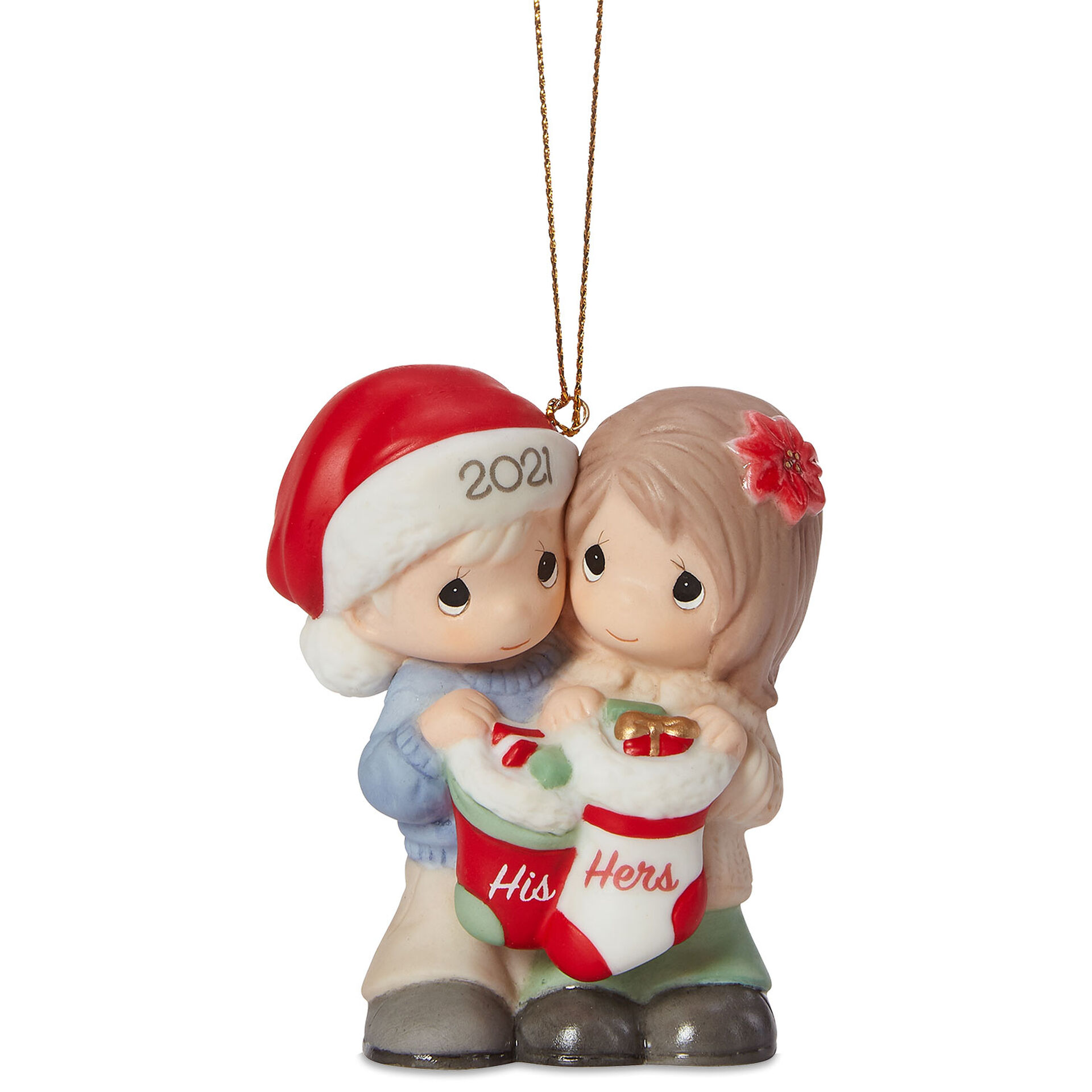 Precious Moments 201005 Baby S 1st Christmas 2020 Dated Girl Bisque Porcelain Ornament Multicolored Home Kitchen Amazon Com