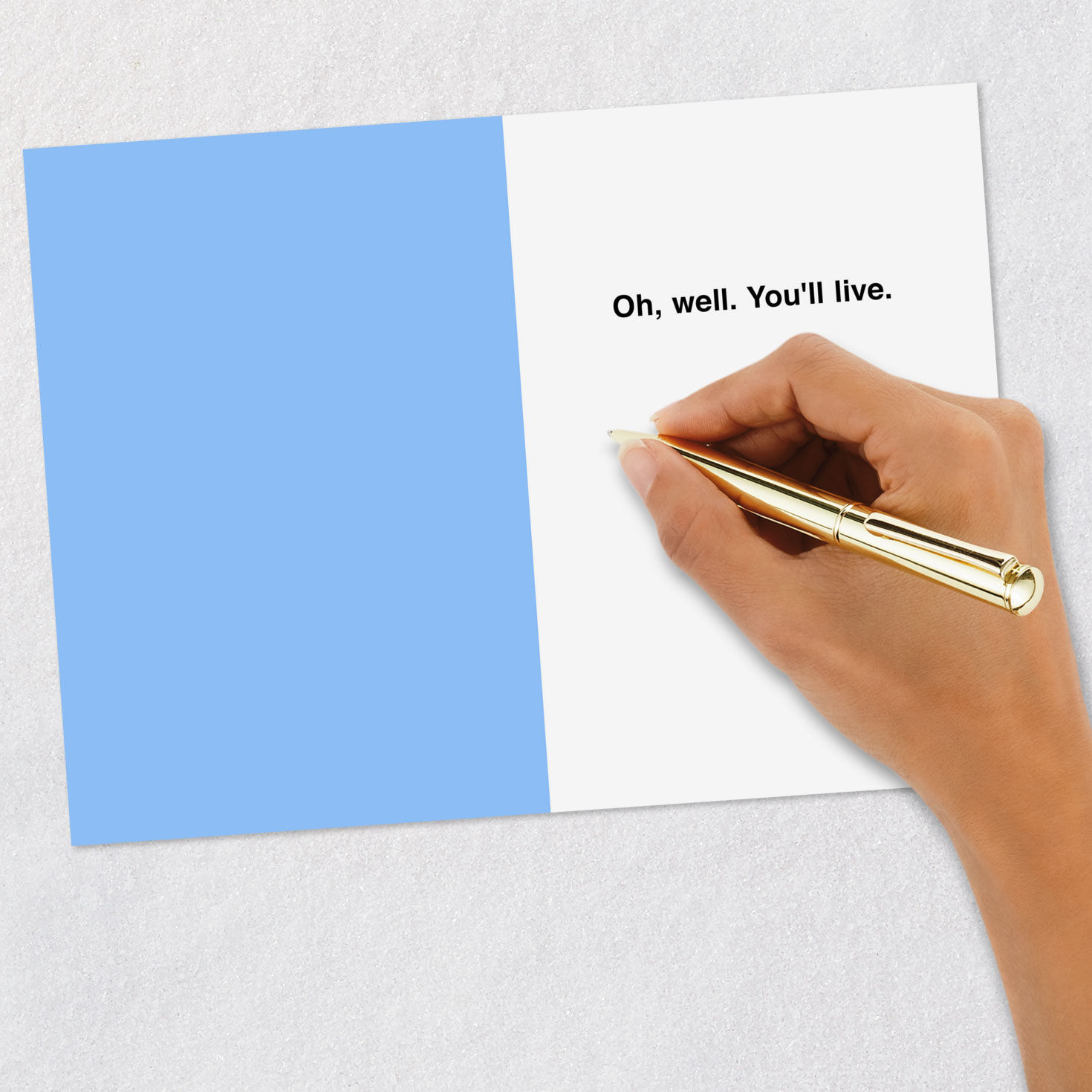 Black and White Funny Birthday Card Signing card image number 6