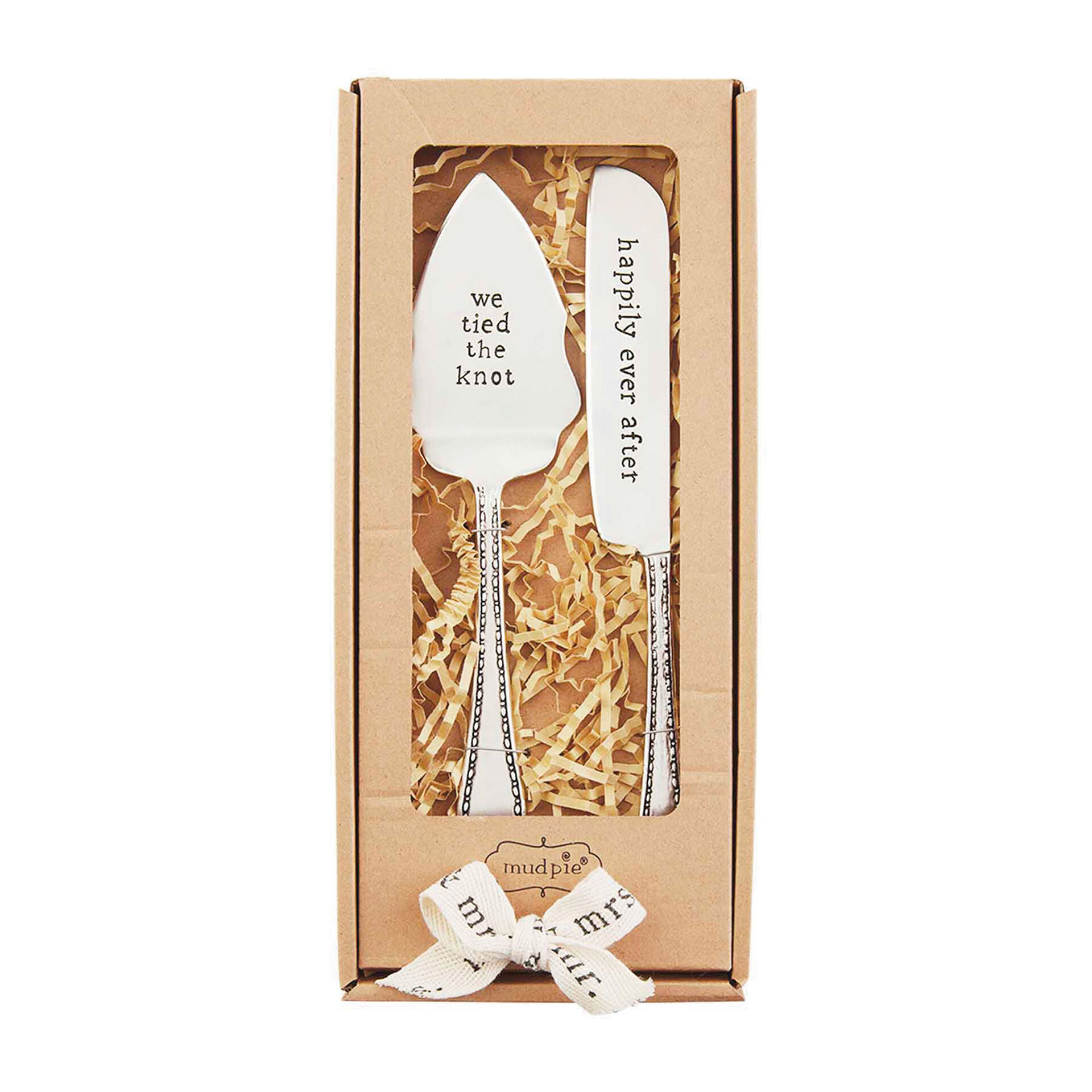 Mud Pie Boxed Wedding Cake Servers, Set of 2 Kitchen Accessories