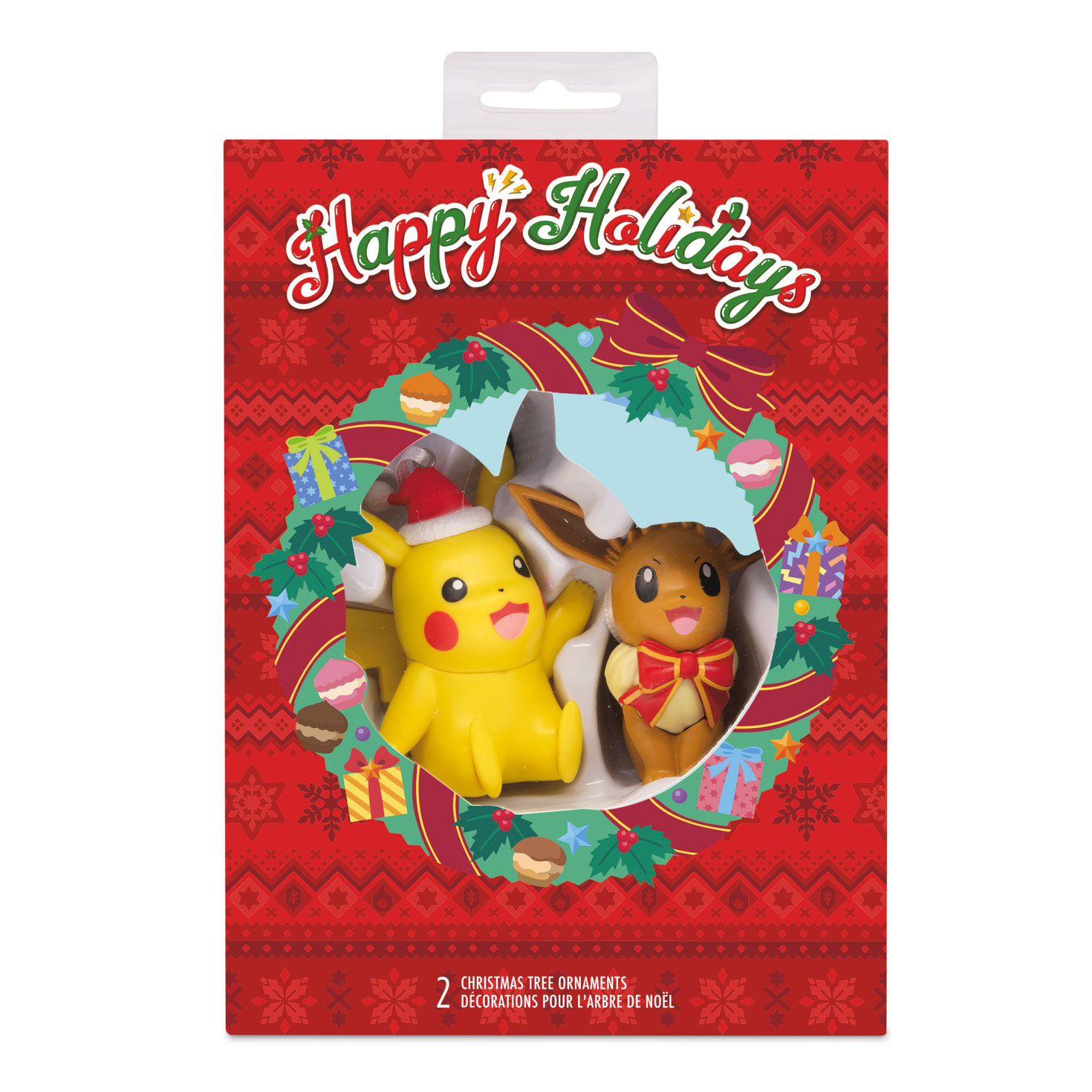 Pok&eacute;mon Pikachu and Eevee Christmas Ornaments package front image number 2