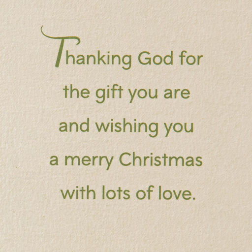 With Love Religious Christmas Card for Grandson, 