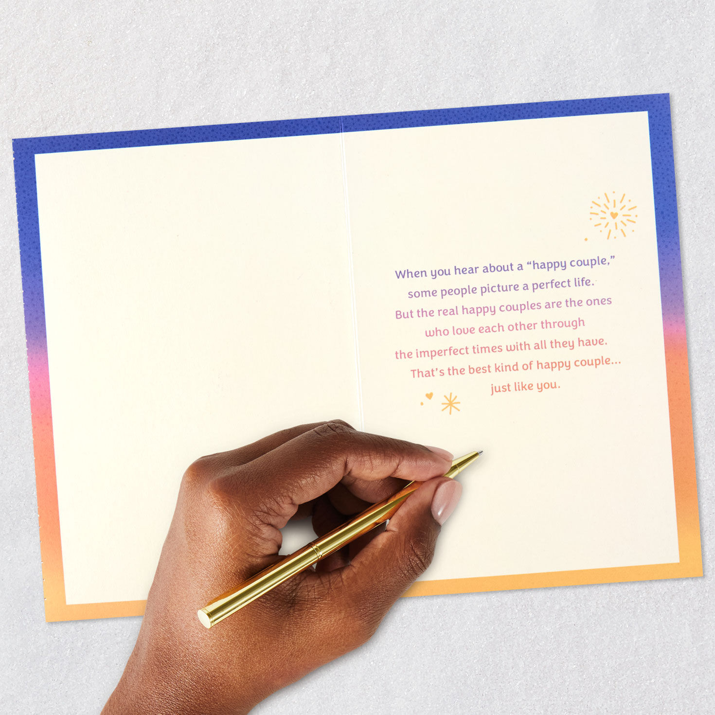 Heart-Shaped Roller Coaster Anniversary Card Signing card image number 6