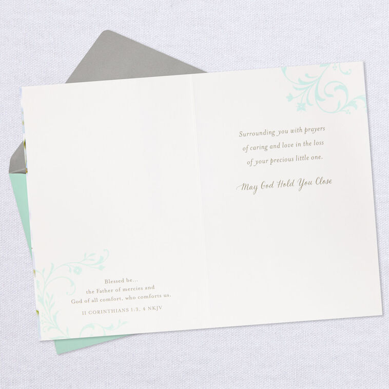 Prayers of Love Religious Sympathy Card for Loss of Child, , large image number 4
