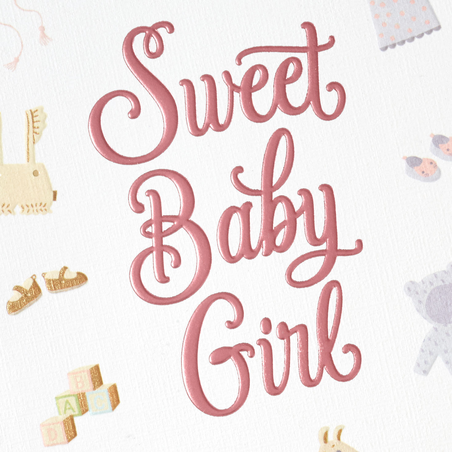 Baby Clothes and Toys New Baby Girl Card for Parents  image number 5
