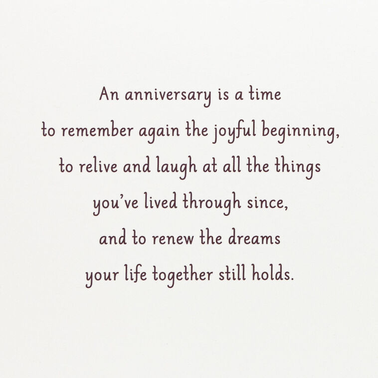 Wooden Heart Photo Frame Magnet Anniversary Card Sentiment image number 2