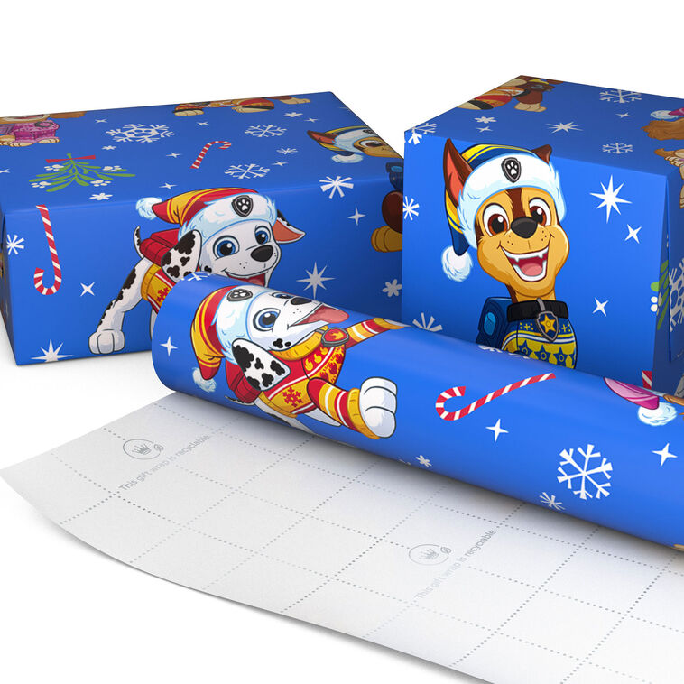Paw Patrol Winter Fun Christmas Wrapping Paper Wrapped pkg image number 2