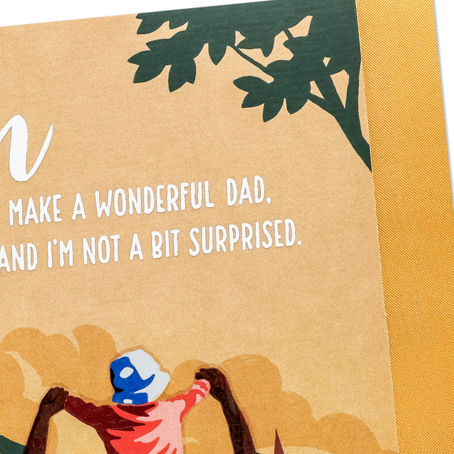 Kid on Dad's Shoulders Father's Day Card Card Front Detail image number 5