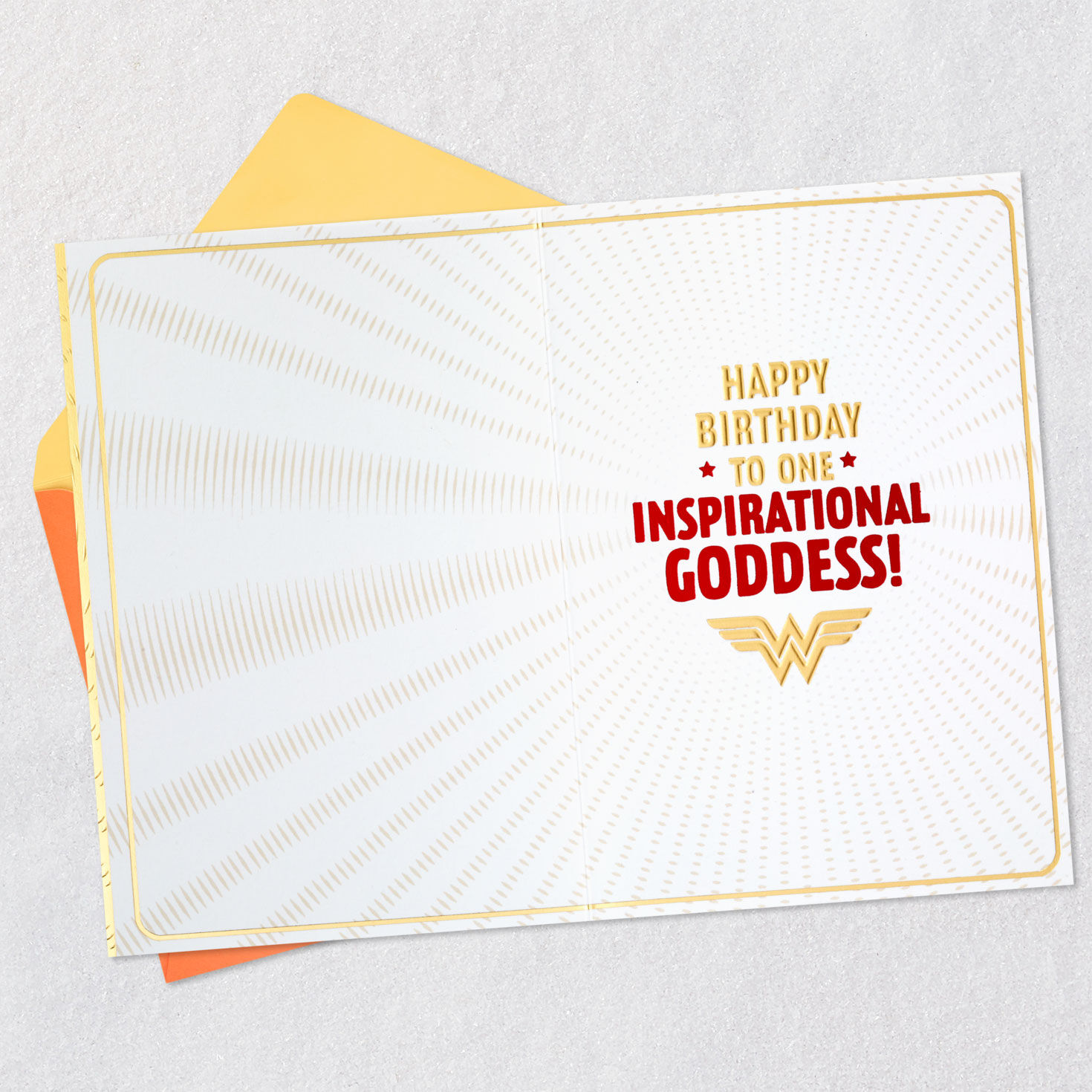 Wonder Woman™ Inspirational Goddess Birthday Card for Her Greeting