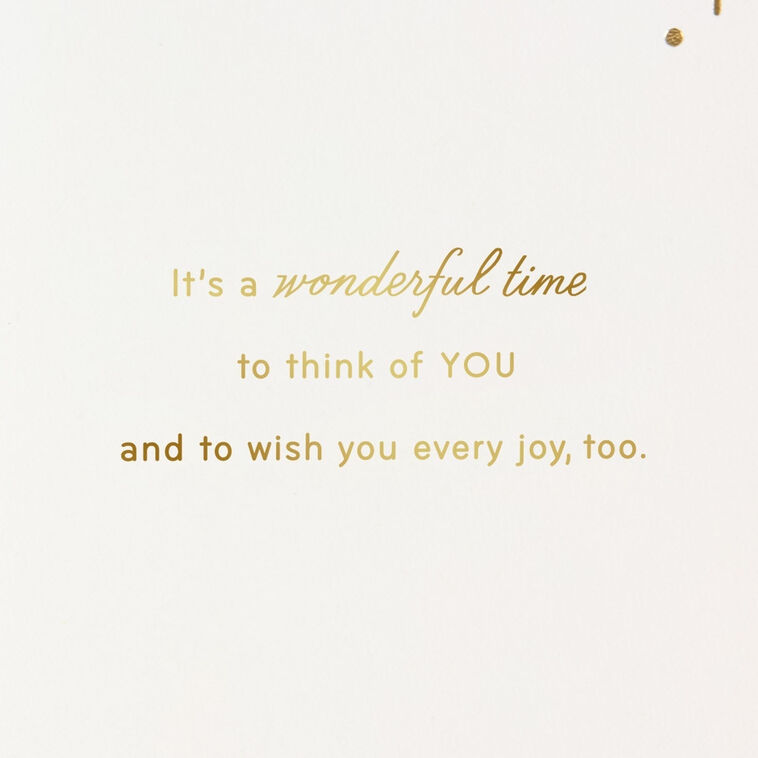 Ornate Red and Gold Ornament Christmas Card sentiment image number 3