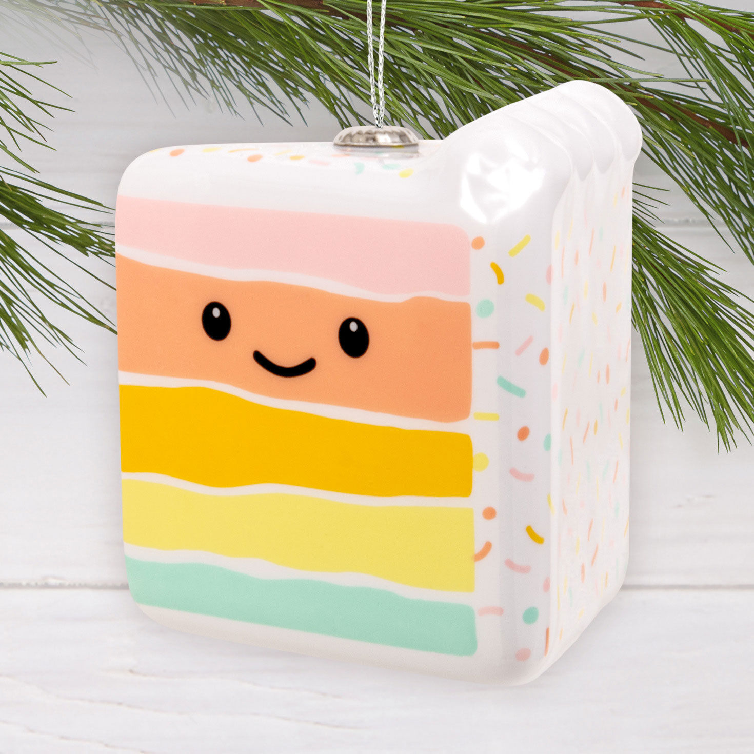 Rainbow Slice of Cake Shatterproof Hallmark Ornament for only USD 9.49 | Hallmark