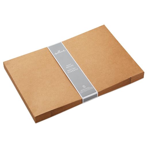 Kraft Paper 5-Pack Shirt Boxes, Shirt Box