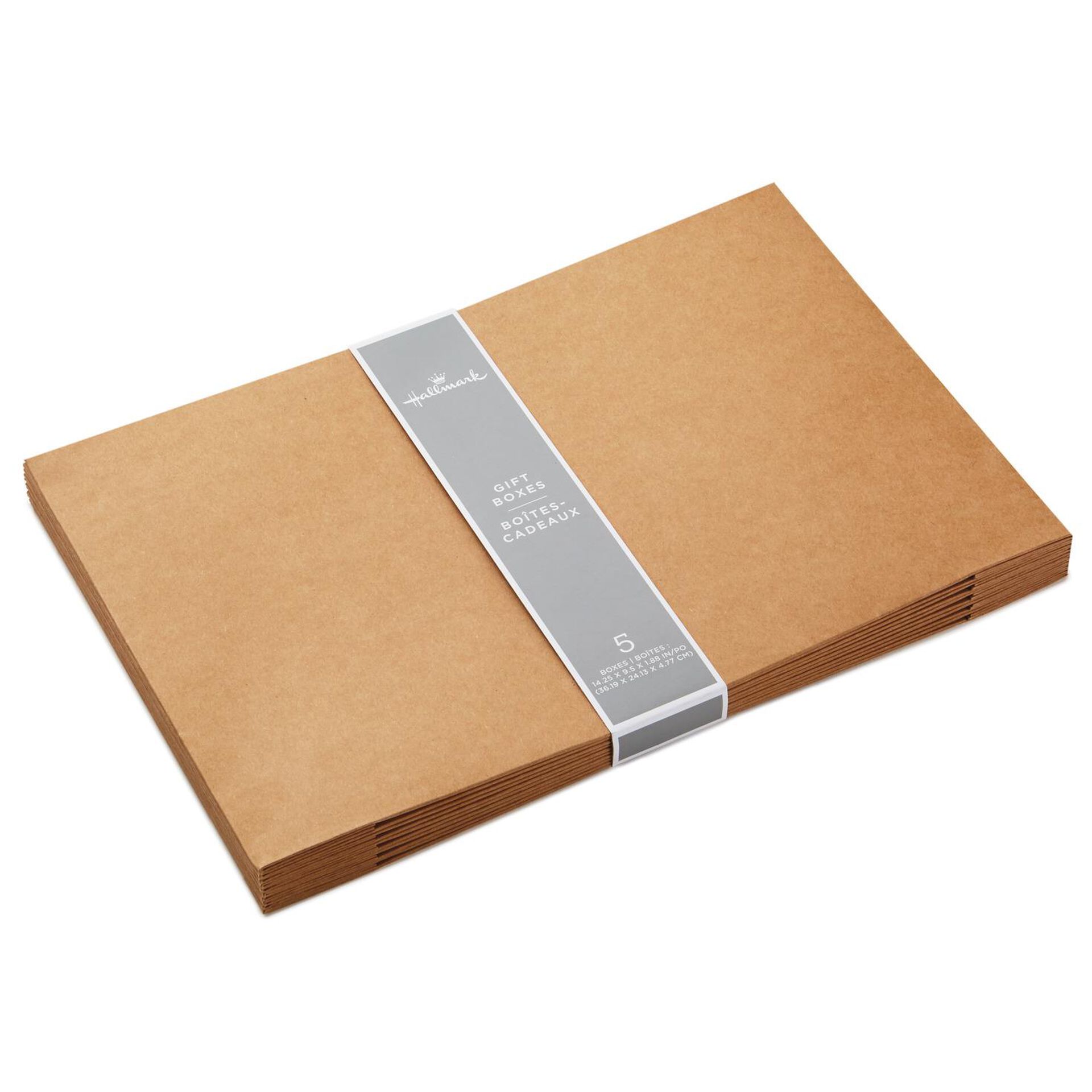 Kraft Paper 5Pack Shirt Boxes Gift Boxes Hallmark