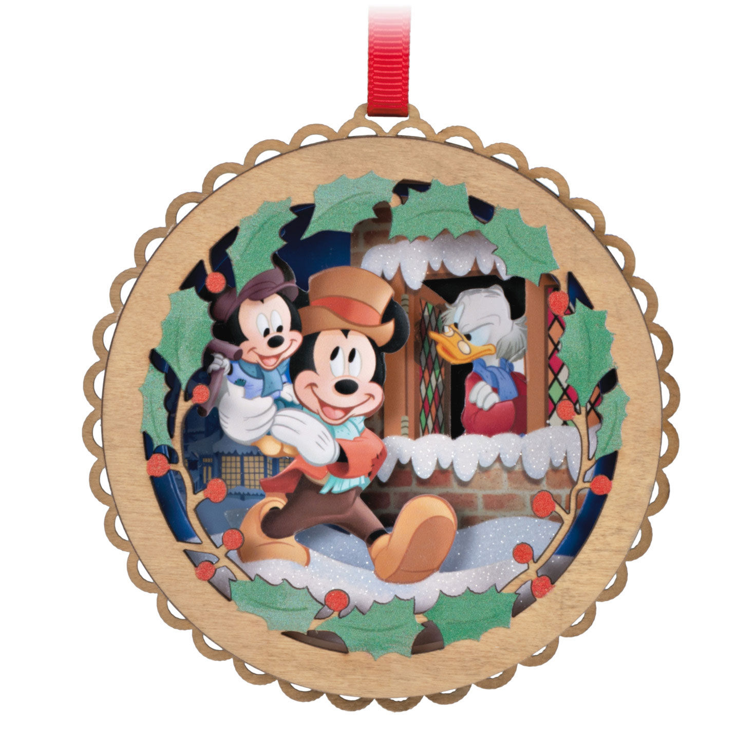 Personalized Mickey And Minnie Love Ornament