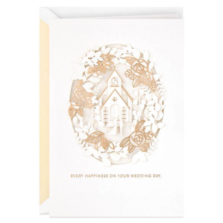 Every Happiness and Blessing Wedding Card for Couple