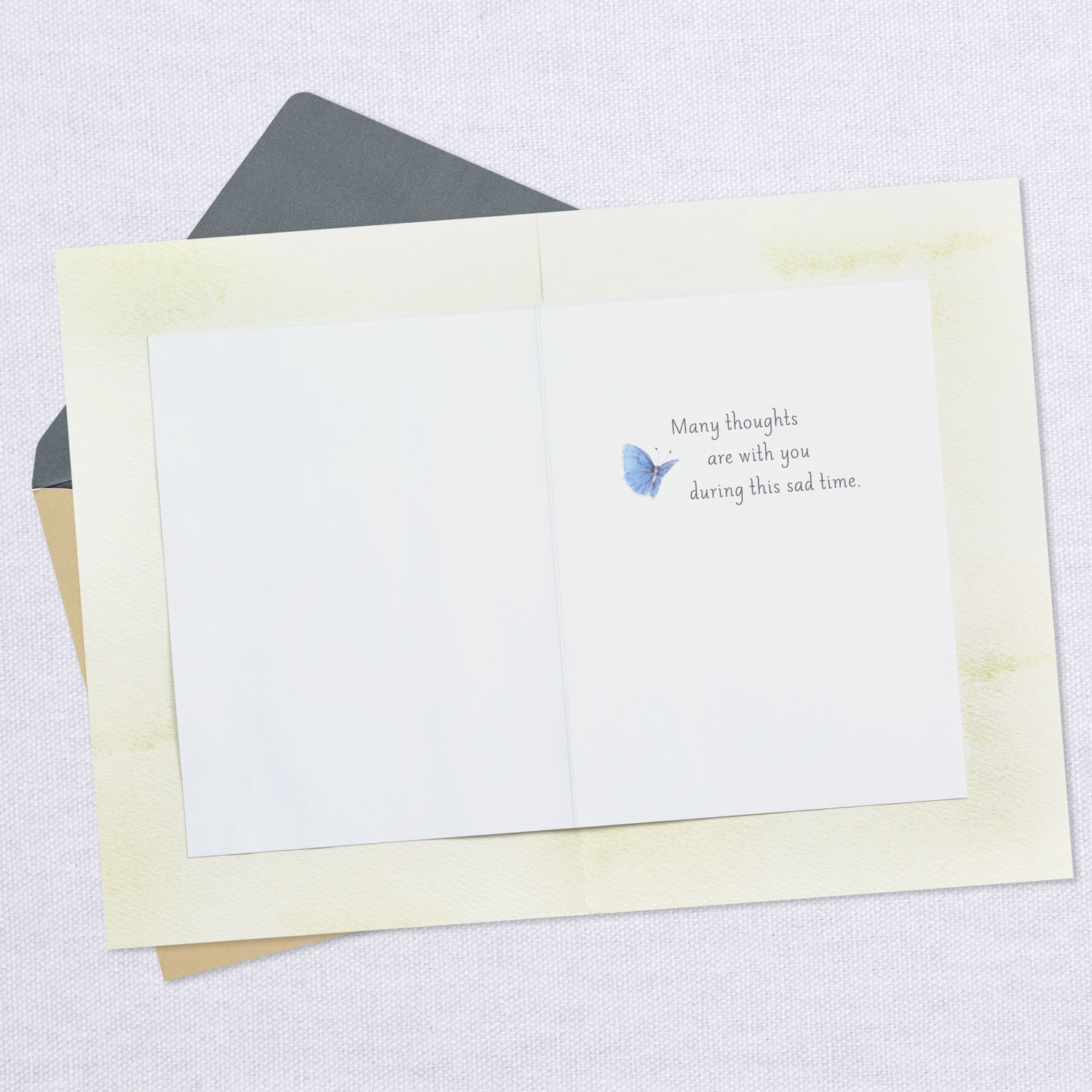 Marjolein Bastin Wreath With Butterflies Sympathy Card, , large image number 3